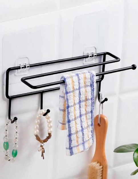 Create the perfect order in your kitchen with the versatile black hook stand holder